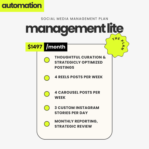 Social Media Management Plan: Automation